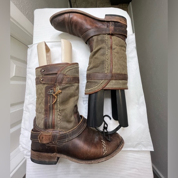 Lane Women's Worn Sage Dustoff Ankle Boots  size 10 - Picture 15 of 16